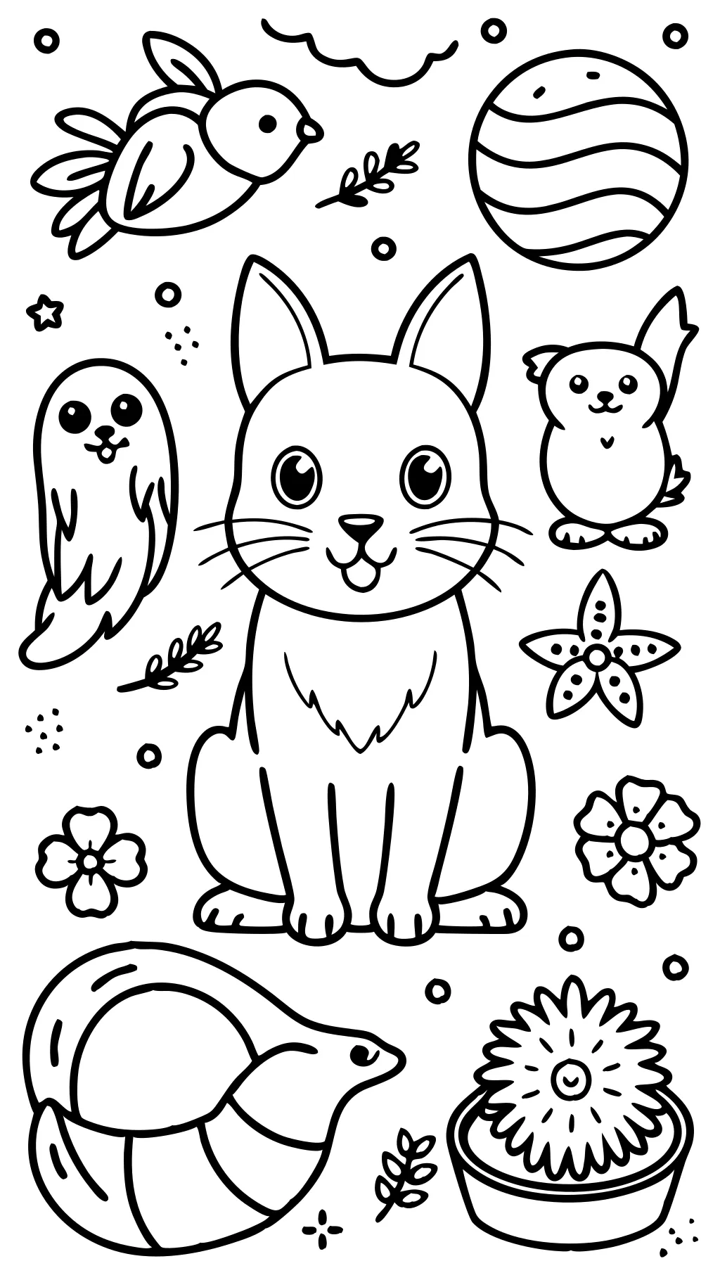 pets coloring page